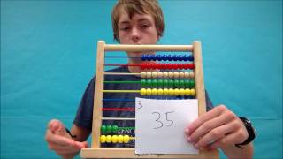 How to use a 100 bead abacusDouble Digit Subtraction [upl. by Kadner]