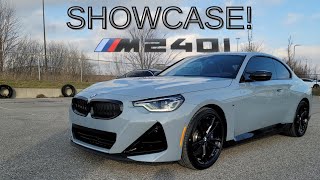 SHOWCASE 2022 BMW M240i xDrive Coupe Brooklyn Grey Metallic on Black Vernasca [upl. by Helsell84]