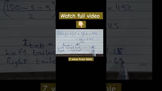 How to read Z table ztable zvalue subscribe shorts [upl. by Franchot]