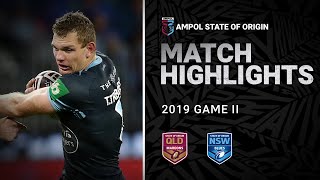 QLD Maroons v NSW Blues Match Highlights  Game II 2019  State of Origin  NRL [upl. by Aryaz]