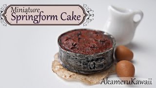 Miniature Springform Cake  Polymer Clay Tutorial [upl. by Onabru494]