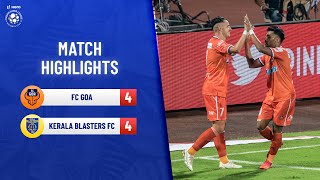 Highlights  FC Goa 44 Kerala Blasters FC  Match 109  Hero ISL 202122 [upl. by Kroll]