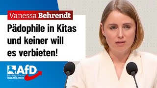 Pädophile in Kitas und keiner will es verbieten – Vanessa Behrendt AfD [upl. by Eigram188]