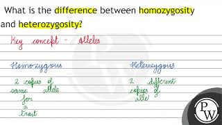 What is the difference between homozygosity and heterozygosity [upl. by Muhammad]