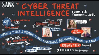 SANS Cyber Threat Intelligence Summit 2023 Graphic Illustrations [upl. by Ydur]