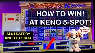 Keno 5 Spot Keno Strategy How to Win at Keno Tutorial [upl. by Yme]