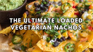 BEST Loaded Nachos Vegetarian [upl. by Dobrinsky]