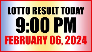 Lotto Result Today 9pm Draw February 6 2024 Swertres Ez2 Pcso [upl. by Linetta]