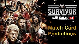 Survivor Series War Games The Most CHAOTIC Predictions  Survivor Series Match Card Predictions [upl. by Wright]