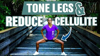 BEST Standing Exercises to TONE Legs amp REDUCE Cellulite [upl. by Armstrong547]