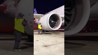 Night shift on the tarmac youtubeshorts night shift shorts reels viralvideo flight aeroplane [upl. by Twitt743]