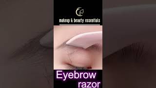 eyebrows razor  eyebrow shaping at home shotrs beauty [upl. by Nortal628]