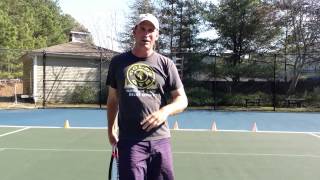 Tennis Footwork Drills Forehands and Backhands [upl. by Elmina]