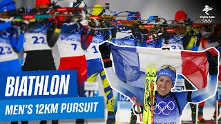 Biathlon  Mens 125km Pursuit  Full Replay  Beijing2022 [upl. by Kurtzman]