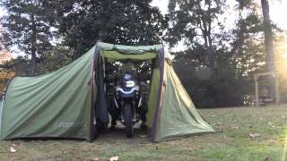 Redverz Tent Set Up 0f Atacama Motorcycle Expedition Tent [upl. by Naivat558]