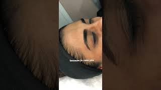 Eyebrows waxing tutorial using soft wax strip wax [upl. by Dace]