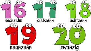 GERMAN Numbers Song 120  Zählen von 1 bis 20  Zahlenlied Zahlen Lernen [upl. by Flosser]