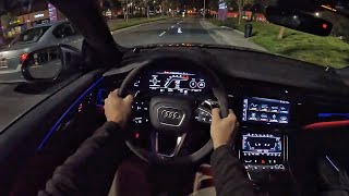 2023 Audi RSQ8 POV Night Drive 3D AudioASMR [upl. by Ellah]