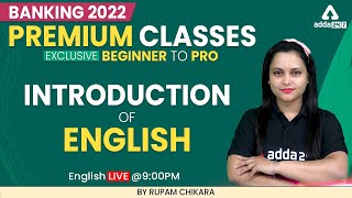 Beginner to Pro  Banking Exam 2022  Introduction of English by Rupam Chikara [upl. by Hedy513]