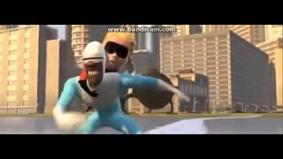 Frozone move vs Robot the incredible [upl. by Mercorr]