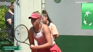 Brenda Fruhvirtova 🇨🇿 Vs Kathinka Bon Deichmann Rolland Garros French Open Coverage [upl. by Clements717]