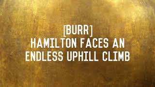 Aaron Burr Sir Sped Up  Hamilton [upl. by Eniad49]