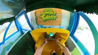 Aquaparc Le Bouveret Jungle Twist Waterslide [upl. by Drhacir861]