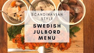 Swedish JULBORD Holiday Party Menu  SCANDINAVIAN STYLE [upl. by Julian]