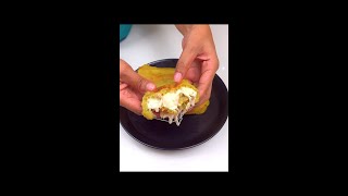 Rollitos de platano maduro rellenos con jamon y queso jamon queso platano platanos [upl. by Allenaj]