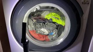 AEG 8000 Series Cottons 40 time save x1 end of main wash interm spin and first rinse [upl. by Katlaps]