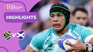 Springboks SUBLIME against Scots  South Africa v Scotland  Rugby World Cup 2023 Highlights [upl. by Albarran]