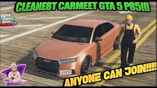 GTA 5 PS5 CLEAN CARMEETS ANYONE CAN JOIN  NO F1s amp CLEAN BUILDS ONLY [upl. by Tobit]