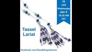 FB Live beadshopcom The Coco Lariat with Kate and Emily [upl. by Siriso]