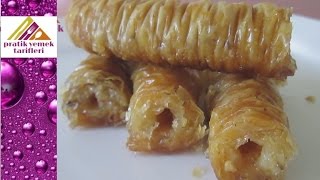 Baklavalık Yufkadan Burma Baklava Tarifi  Pratik Yemek Tarifleri [upl. by Ellerad363]