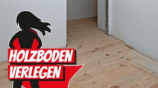 Holzboden verlegen  Bauhelden [upl. by Yeldud]