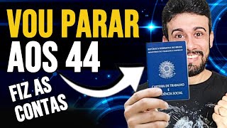 DIVIDENDOS DOS FIIS E AÇÕES VÃO ME APOSENTAR AOS 44 ANOS [upl. by Anahcra]