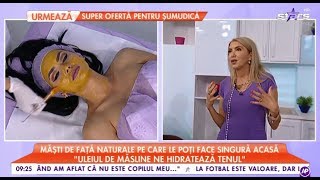 Măști de față naturale pe care le poți face singură acasă Ceea ce mâncăm putem pune și pe față [upl. by Nnaegroeg]