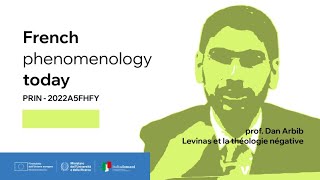 prof Dan Arbib Levinas et la théologie négative  French Phenomenology Today [upl. by Adnol]