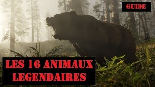 RED DEAD REDEMPTION 2  LES 16 ANIMAUX LEGENDAIRES partie 1 [upl. by Gabrielson353]