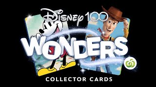 Woolworths Disney 100 Wonders Collector Cards  Disney Pixar Marvel Star Wars  2023 [upl. by Corydon]