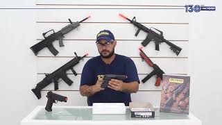 Pistola de Airsoft Spring VG P226  Unboxing [upl. by Ayhtak]