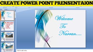 How to Create PowerPoint Presentation Presentation in PowerPoint [upl. by Lammaj]