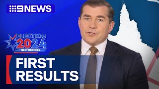 First election results start to roll in for 2024 Queensland Election  9 News Australia [upl. by Eceinert]