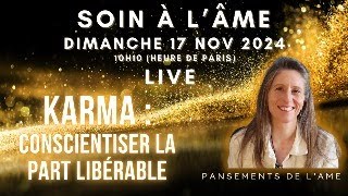 Soin à lâme  KARMA  conscientiser la part libérable [upl. by Derby]