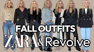 FALL STYLISH OUTFIT IDEAS With ZARA amp Revolve [upl. by Ladew906]