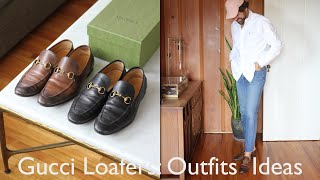 Gucci Jordaan Loafers  How To Style Them in 5 Outfits [upl. by Hajidak]