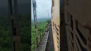 Konkan Railway in Monsoon 😍💖🌴shorts ytshorts youtubeshorts konkanrailway prajwalsangarevlog [upl. by Roxane]