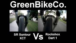 SR Suntour XCT VS RockShox Dart 1 [upl. by Mahalia]