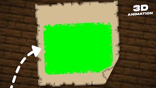 minecraft blank map animation minecraft green screen ✨ [upl. by Itch]