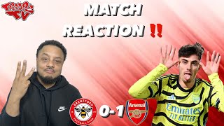 Brentford 01 Arsenal  Troopz Match Reaction  KING KAI TO THE RESCUE [upl. by Anai]